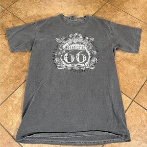 Comfort Colors Charcoal Route 66 Tee